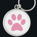 Llavero Paw Print Keychain<br><div class="desc">¡Diseño de papel divertido para amantes de los animales!</div>