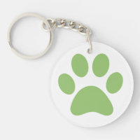 Paw Print Keychain