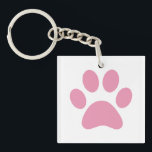 Llavero Paw Print Keychain<br><div class="desc">¡Diseño de papel divertido para amantes de los animales!</div>