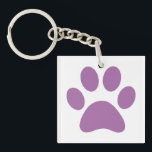 Llavero Paw Print Keychain<br><div class="desc">¡Diseño de papel divertido para amantes de los animales!</div>