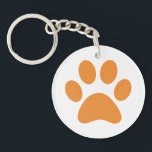 Llavero Paw Print Keychain<br><div class="desc">¡Diseño de papel divertido para amantes de los animales!</div>
