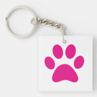 Paw Print Keychain