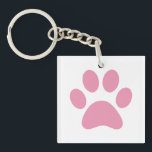 Llavero Paw Print Keychain<br><div class="desc">¡Diseño de papel divertido para amantes de los animales!</div>