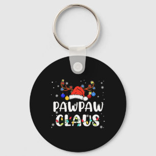 Llavero Pawpaw Claus Santa Hat Navidades de diversión de r
