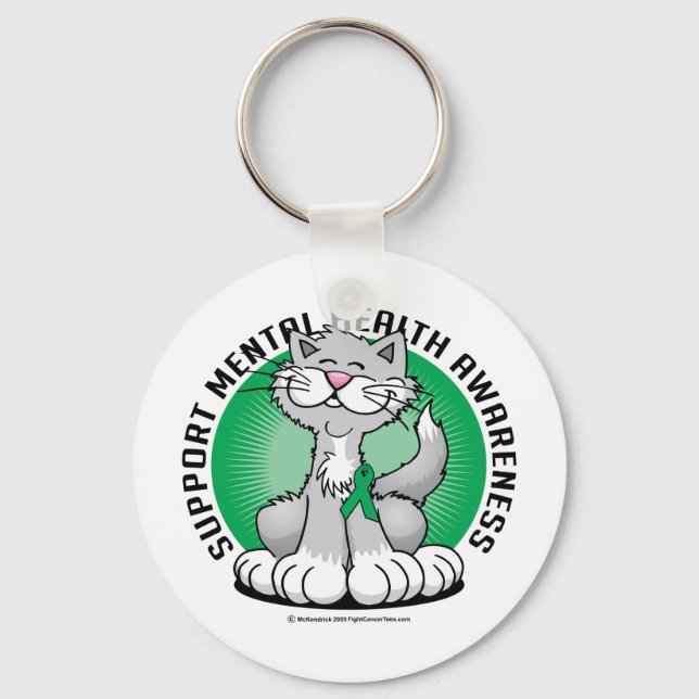 Llavero Paws for Mental Health Cat (Anverso)