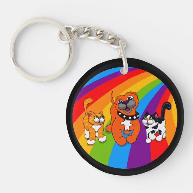 Llavero Paws for Thought Comics Keychain acrílico (Frente)