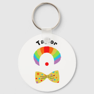 Llavero Payaso con Ilustracion de peluca arco iris persona