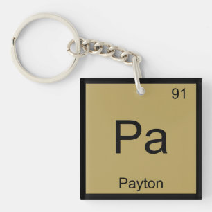 Llavero Payton Nombre Química Elemento Tabla Periódica