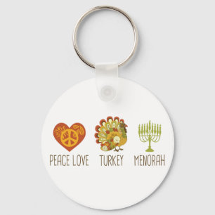 Llavero Paz Amar a Turquía Menorah