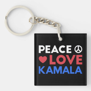 Llavero Paz Amar Kamala I - Kamala Harris Por Presidente