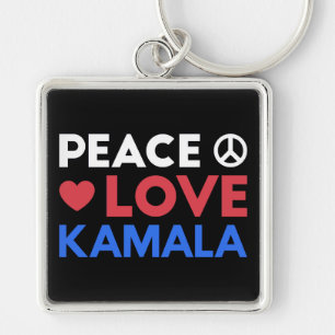 Llavero Paz Amar Kamala I - Kamala Harris Por Presidente