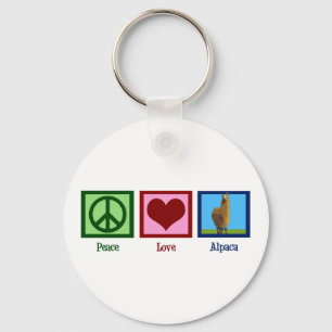 Llavero Paz Amor Alpaca