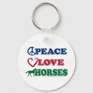 Llavero Paz-amor-caballos