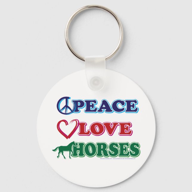 Llavero Paz-amor-caballos (Anverso)