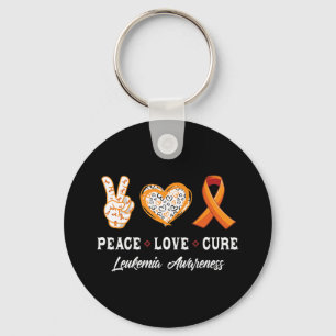Llavero Paz Amor cura Leukemia Concienciación de mujeres n