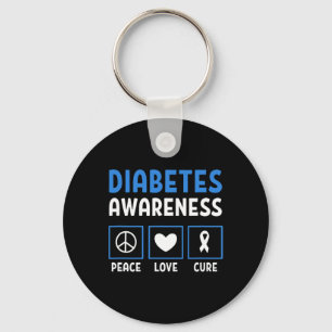 Llavero Paz Amor Curar Diabetes Conciencia 3