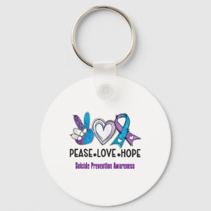 Llavero Paz Amor Esperanza Prevención del Suicidio Concien