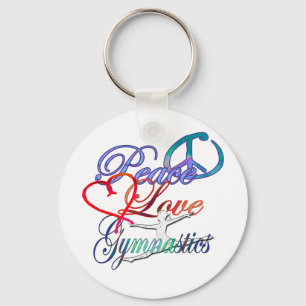 Llavero Paz, Amor, Gimnasia Keychain