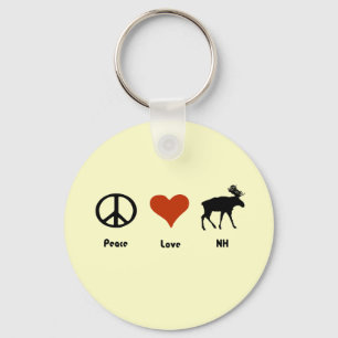 Llavero Paz Amor Nuevo Hampshire