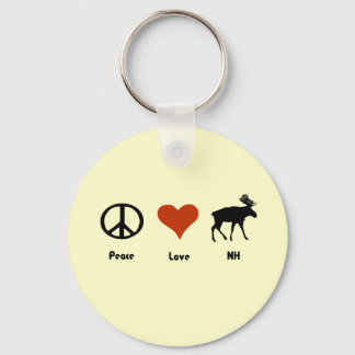 Llavero Paz Amor Nuevo Hampshire