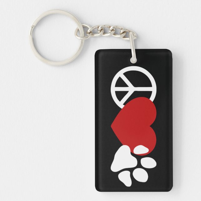 Llavero Paz-Amor-Paw (Frente)