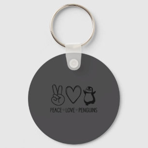 Llavero Paz Amor Pingüinos, Divertido, Chistes, Decir Sarc