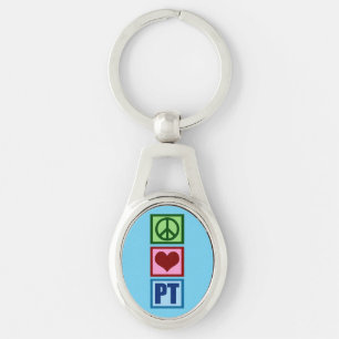Llavero Paz Amor PT Terapia Física