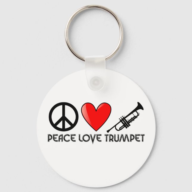 Llavero Paz, amor, trompeta (Anverso)