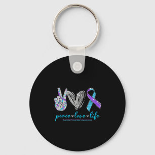 Llavero Paz Amor Vida Prevención del Suicidio Conciencia C