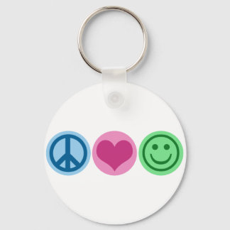 Llavero Paz, amor y felicidad