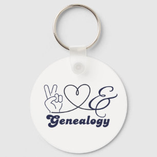 Llavero Paz Amor y Genealogía