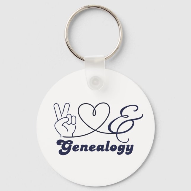 Llavero Paz Amor y Genealogía (Anverso)