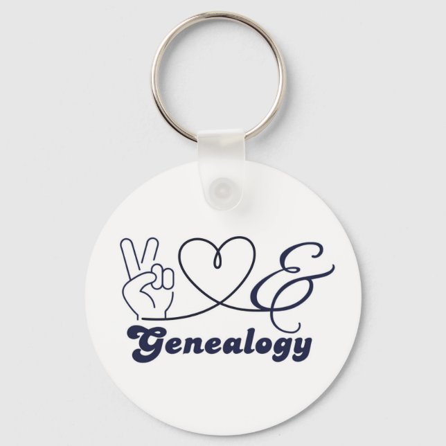 Llavero Paz, Amor y Genealogía (Anverso)
