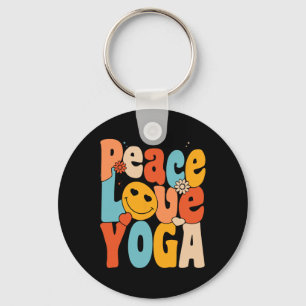 Llavero Paz Amor Yoga Yoga Retro Mamás Yoga Abuela 