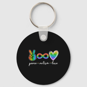 Llavero Paz Autismo Amor Infinito Símbolo Autismo Concienc