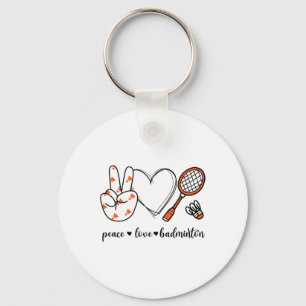 Llavero Paz Badminton Golfing Peace Hand Rótulo Badminton
