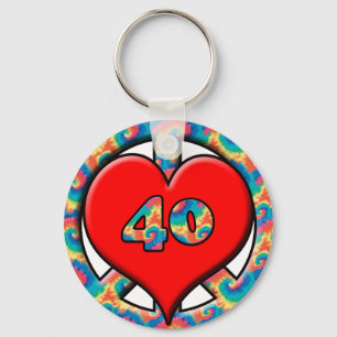 Llavero Paz, corazón, 40