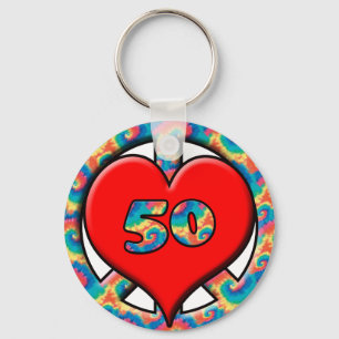 Llavero Paz, corazón, 50