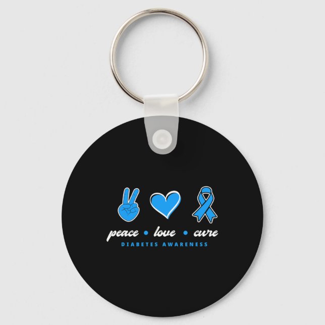 Llavero Paz, cura la cura para el guerrero del T1D a la di (Anverso)