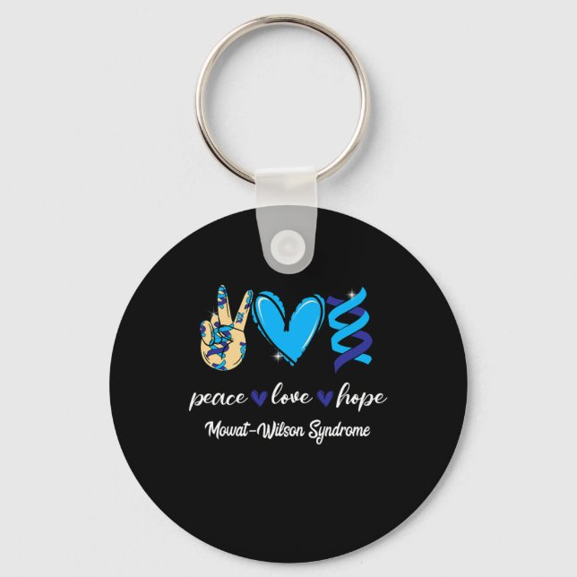 Llavero Paz Cure Mowat-wilson Síndrome Cinta Azul (Anverso)