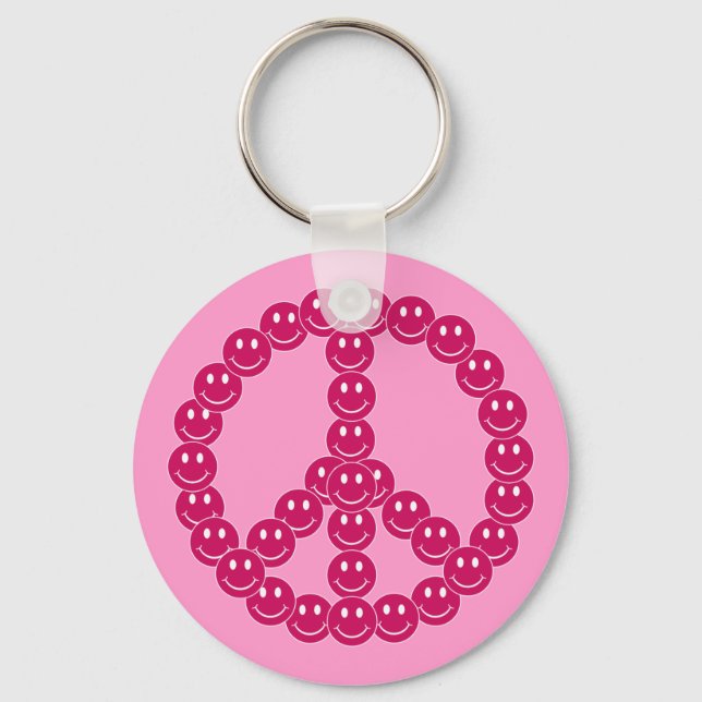 Llavero Paz de cara feliz (Anverso)