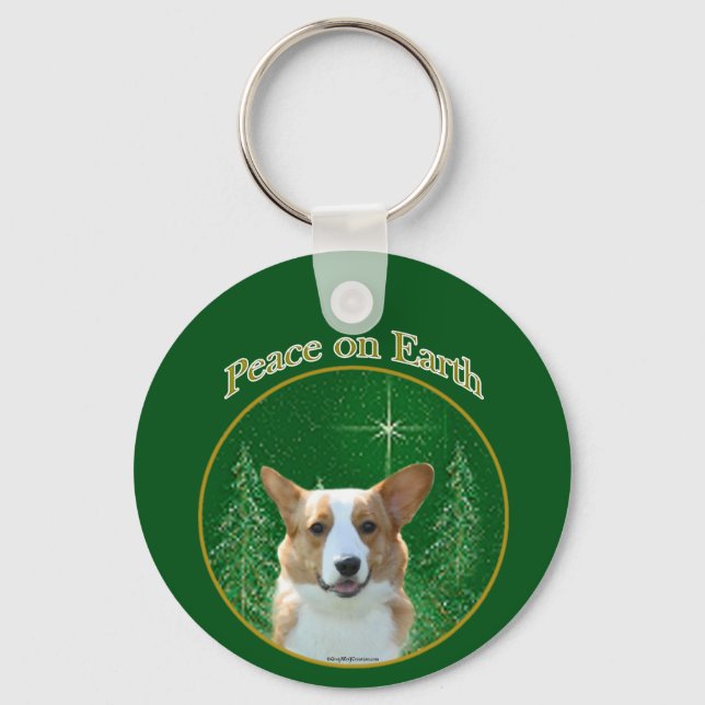 Llavero Paz de Cardigan Welsh Corgi (Anverso)