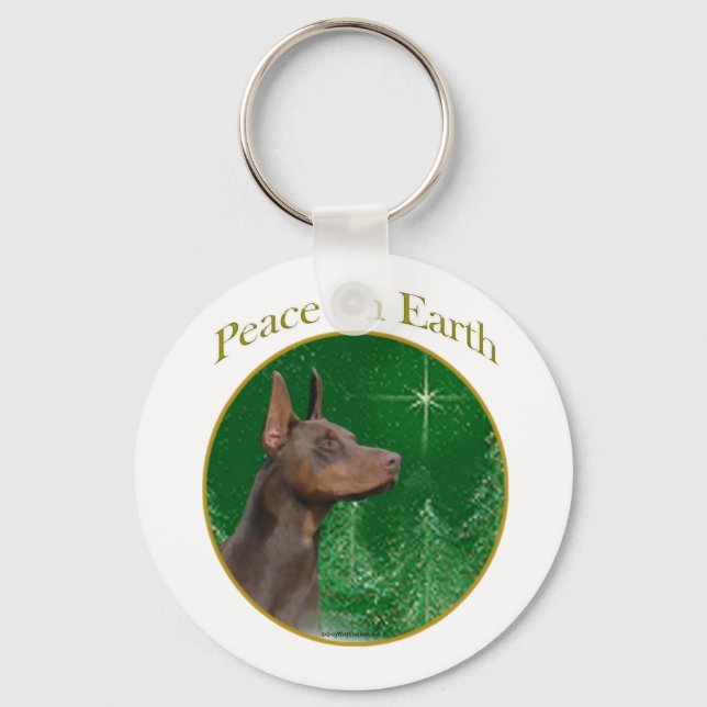 Llavero Paz de Doberman Pinscher (Anverso)