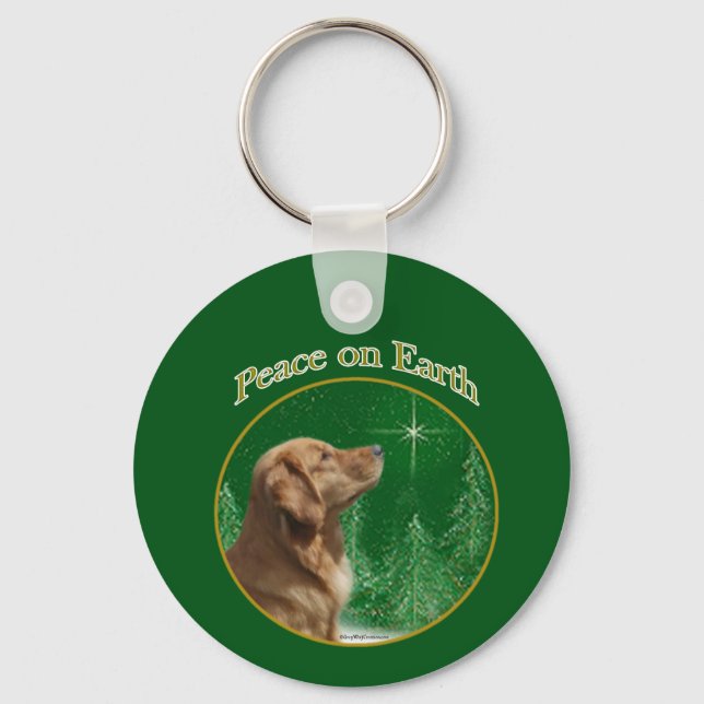 Llavero Paz de Golden Retriever (Anverso)