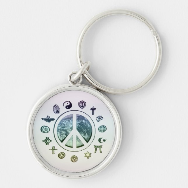 Llavero Paz de mundo (Frente)