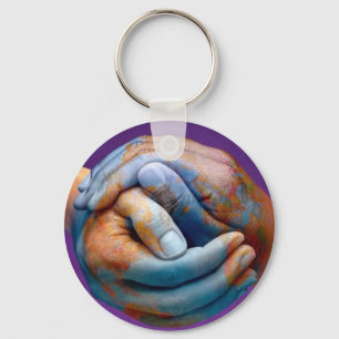 Llavero Paz de mundo en mis manos