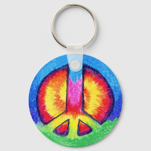 Llavero Paz de Tie~Dyed