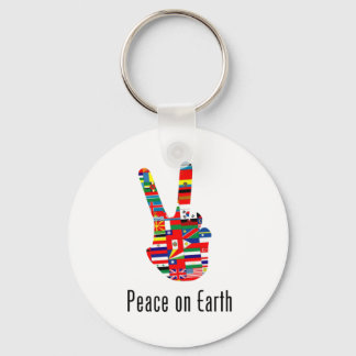 Llavero Paz en la Tierra