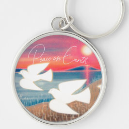 Llavero Paz en la Tierra