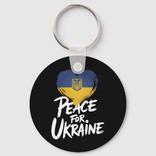 Llavero Paz para Ucrania Bandera de Ucrania Símbolo de cor